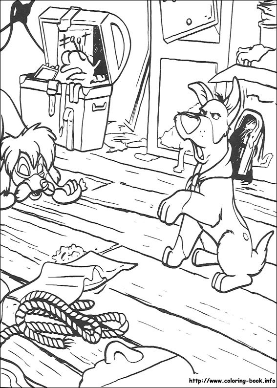 Oliver and Company coloring picture